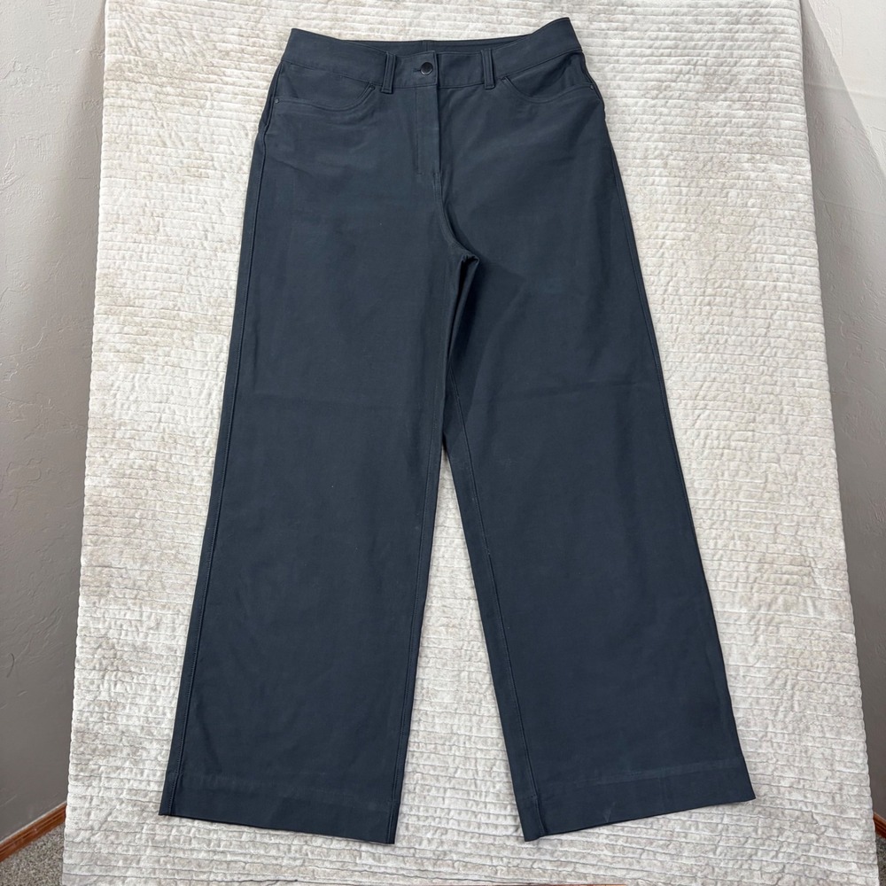 Lululemon City Sleek 5 Pocket Wide Leg Warpstreme Pants Black Size 30 LW5ENJS